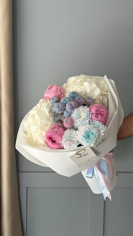 Şakayık, Ortanca ve Krizantem – Pastel Senfoni