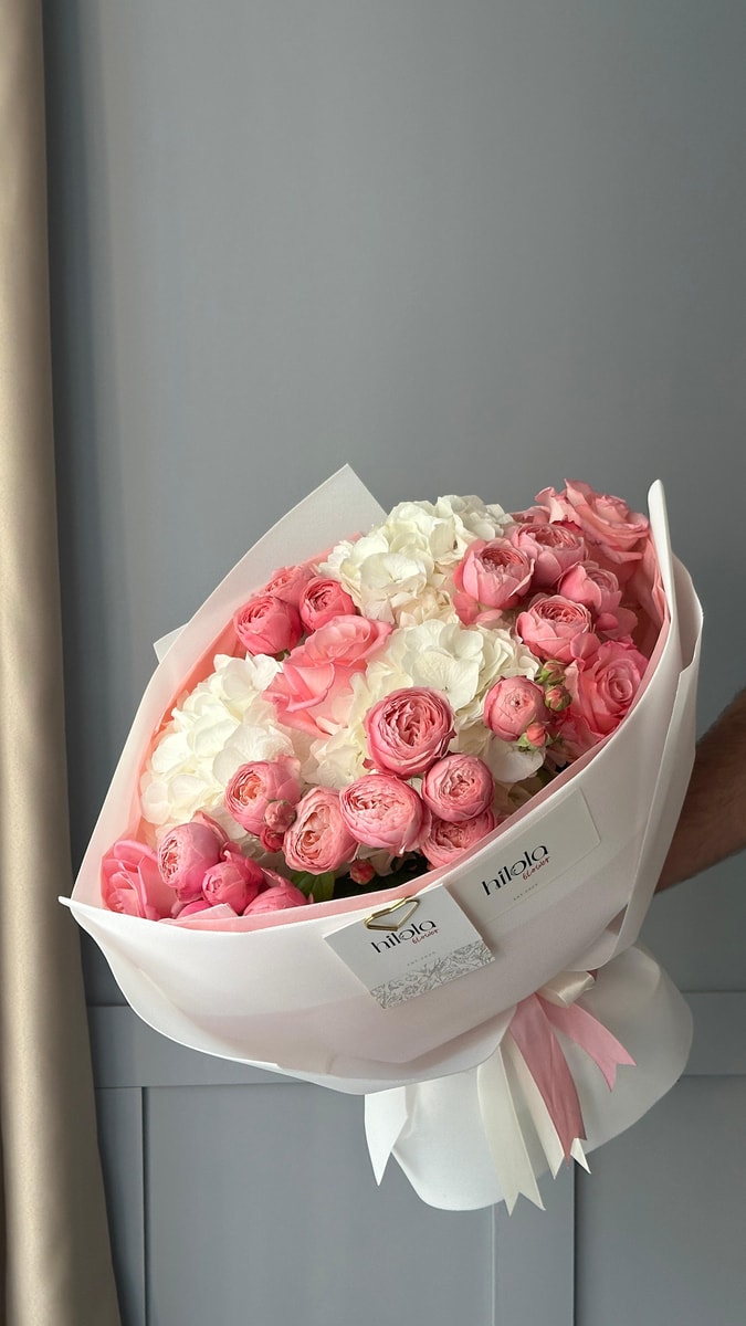 Ortanca, Silva Pink Gül ve Pembe Gül – Aşk Bahçesi