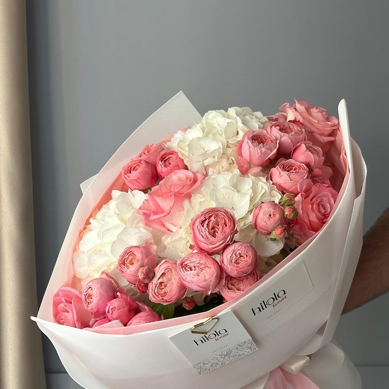 Ortanca, Silva Pink Gül ve Pembe Gül – Aşk Bahçesi