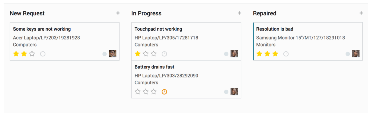 Maintenance Requests Interface