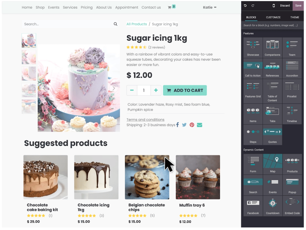 E-commerce Platform Interface