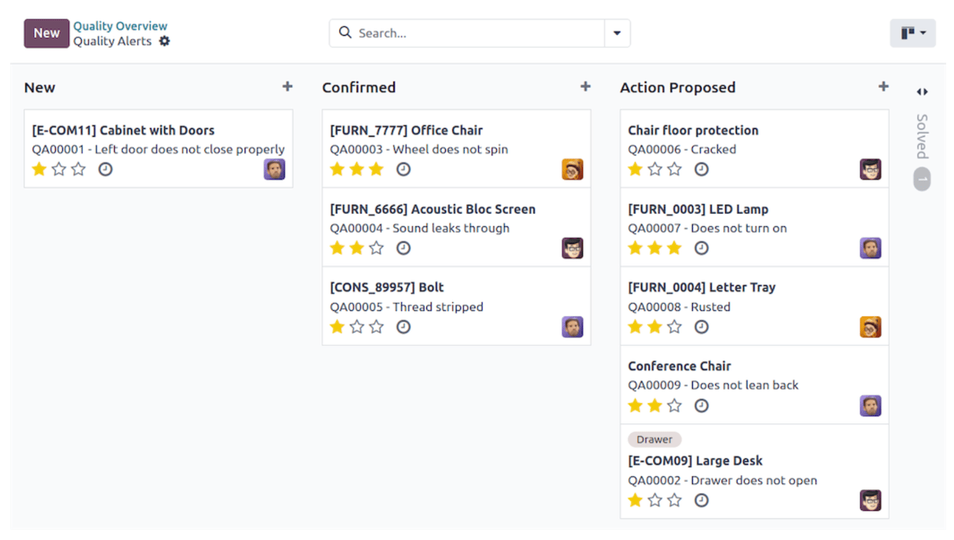 Quality Control Interface