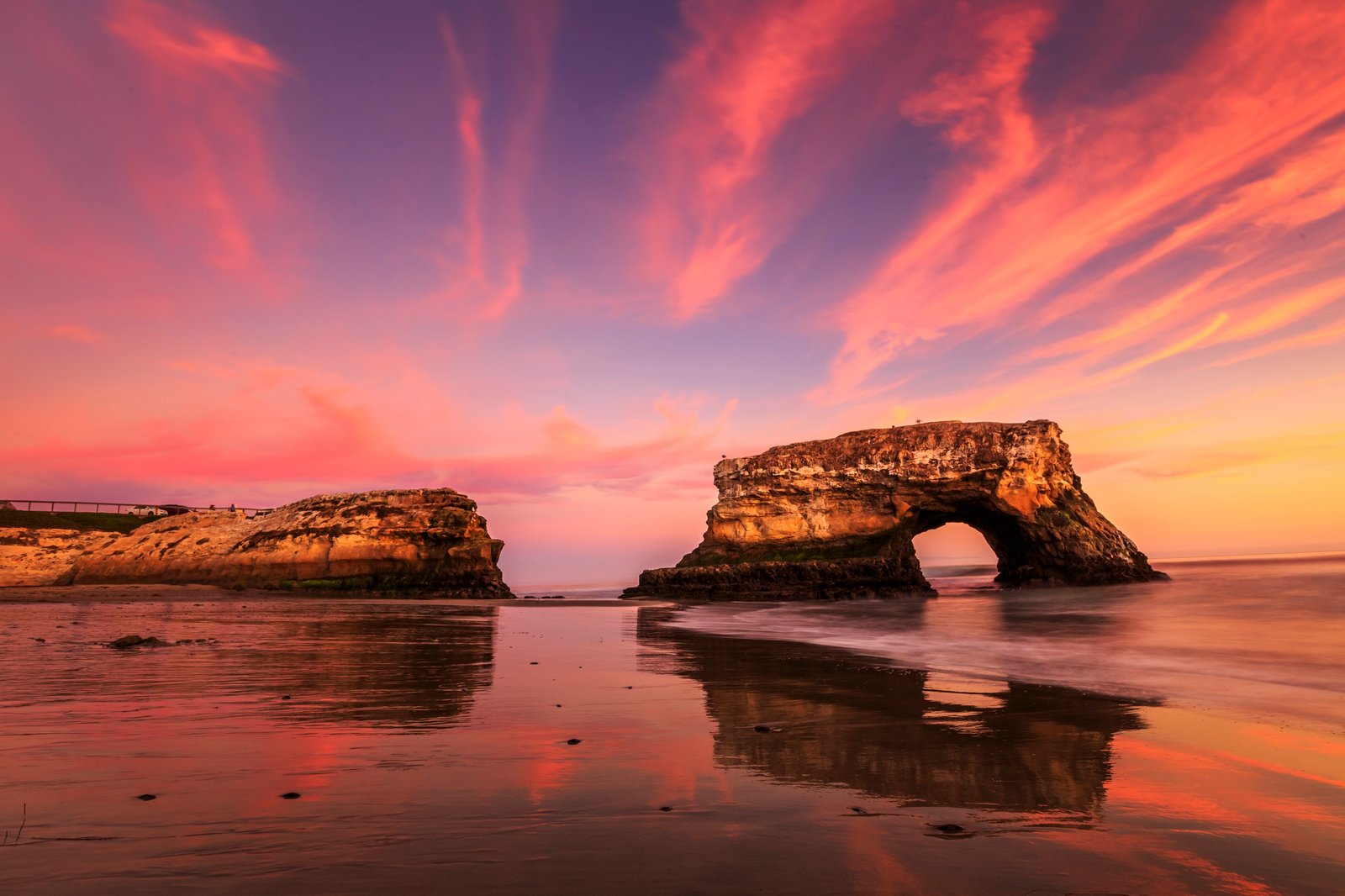 Natural Bridges state beach arch