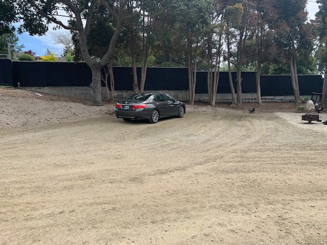 The spacious, private full-hookup RV pad at the owner's spot