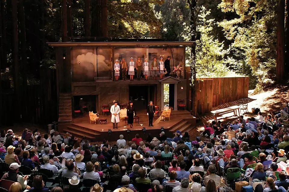 Outdoor stage at the Audrey Stanley Grove