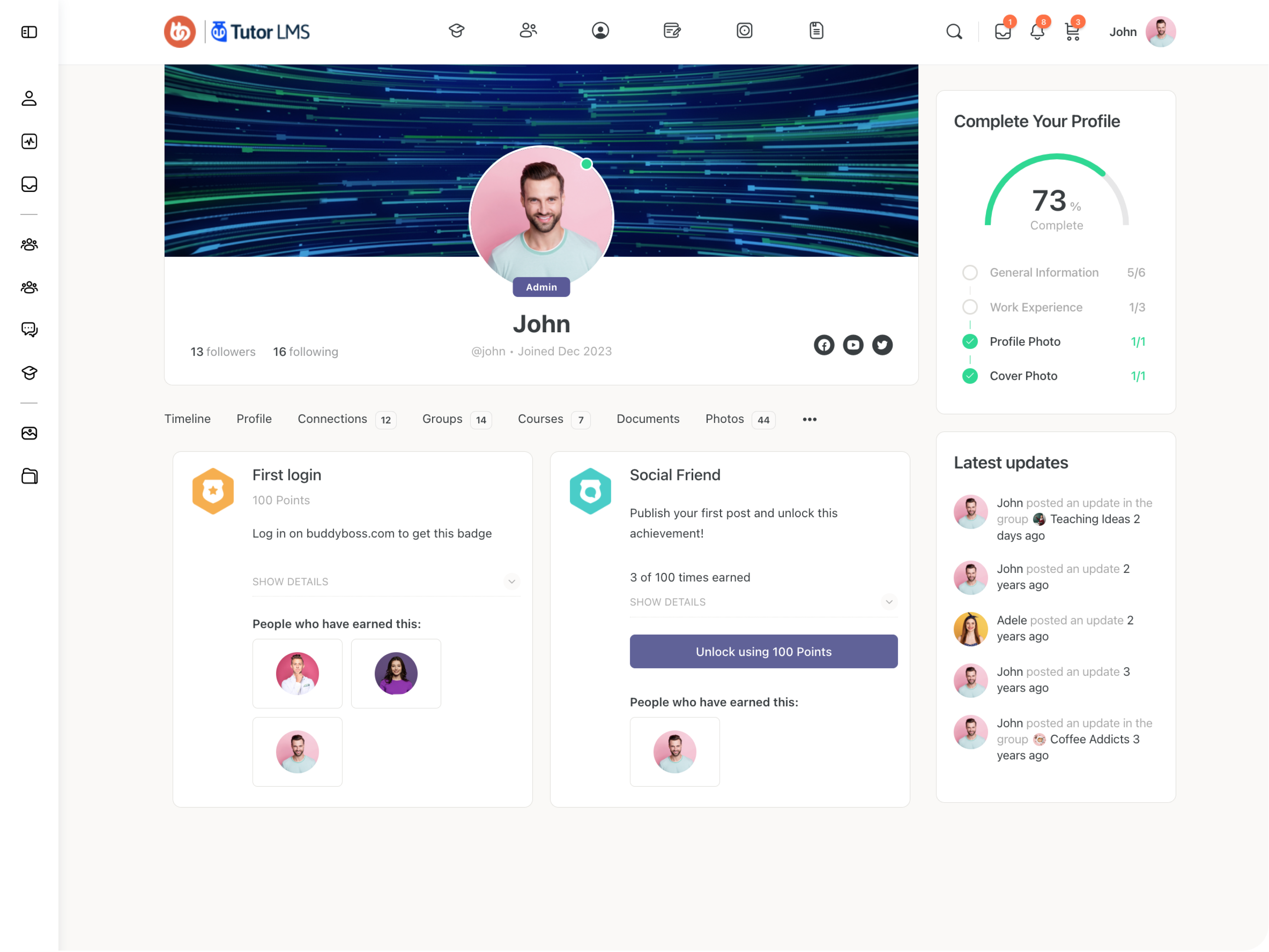 ProfileAchievements | BuddyBoss