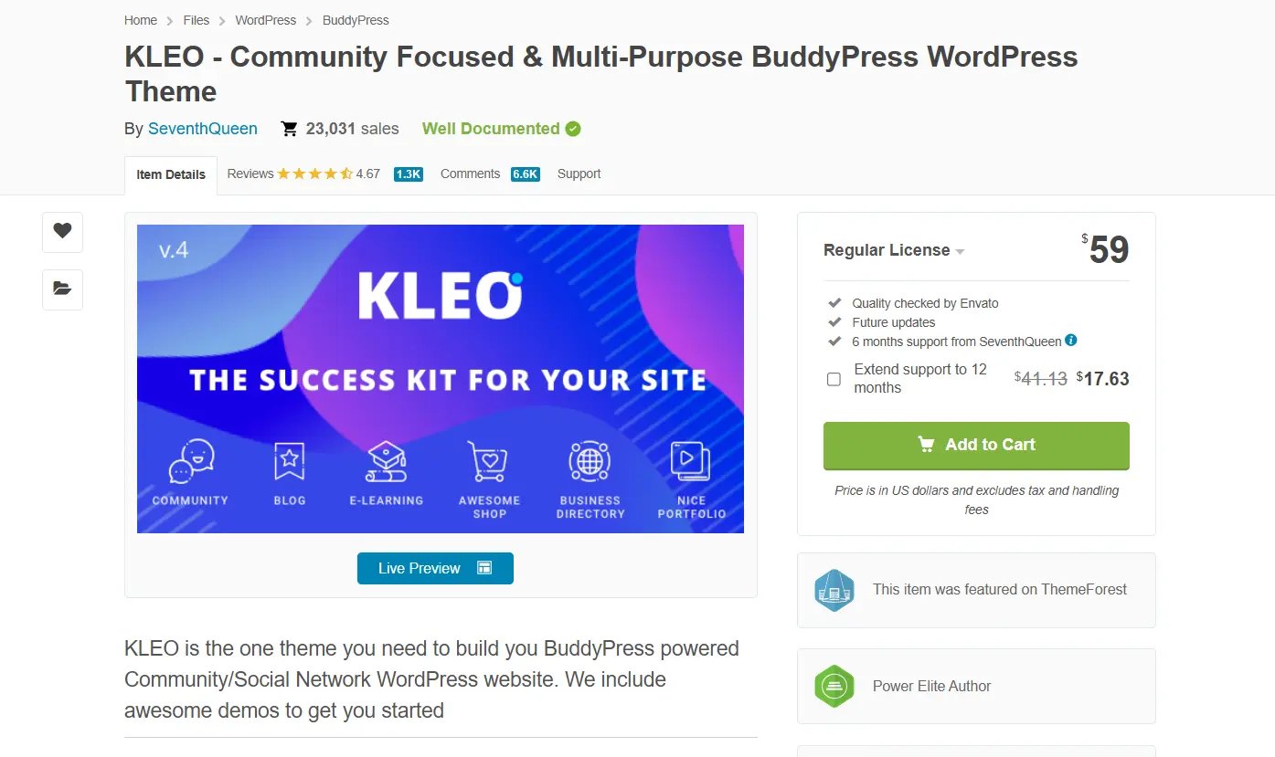 KLEO  Best WordPress Social Community Theme