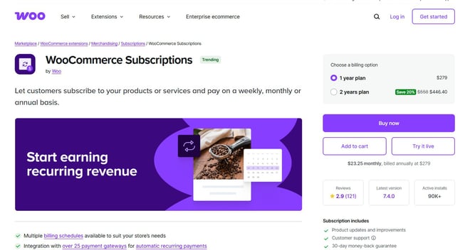 WooCommerce Subscriptions