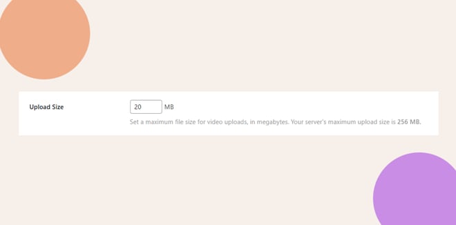 image | BuddyBoss This screenshot shows where you can set the video upload limits