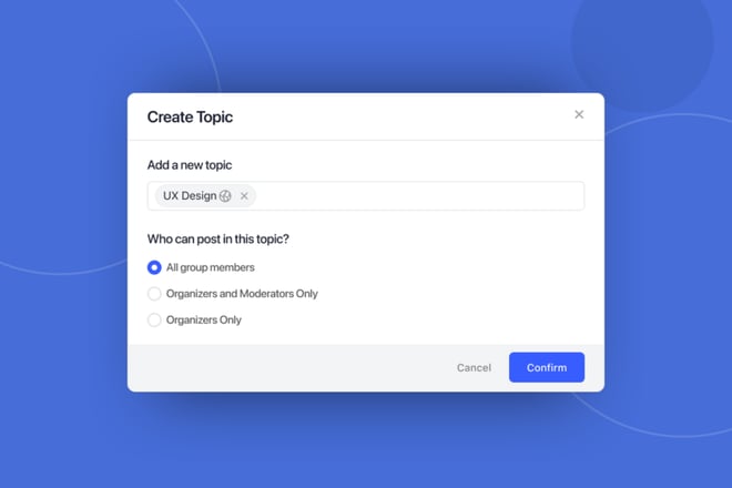BuddyBoss Activity Topics Admin Options on web
