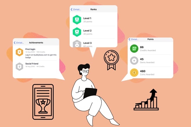 mobile app engagement strategies  Gamification