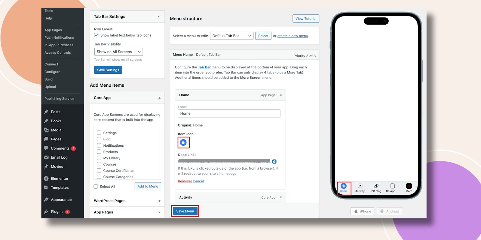 BuddyBoss App configuring