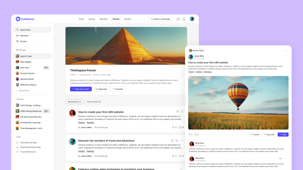 Best Platforms With Discussion Forums BuddyBoss | BuddyBoss BuddyBoss Best Community Building Platform With Discussion Forums
