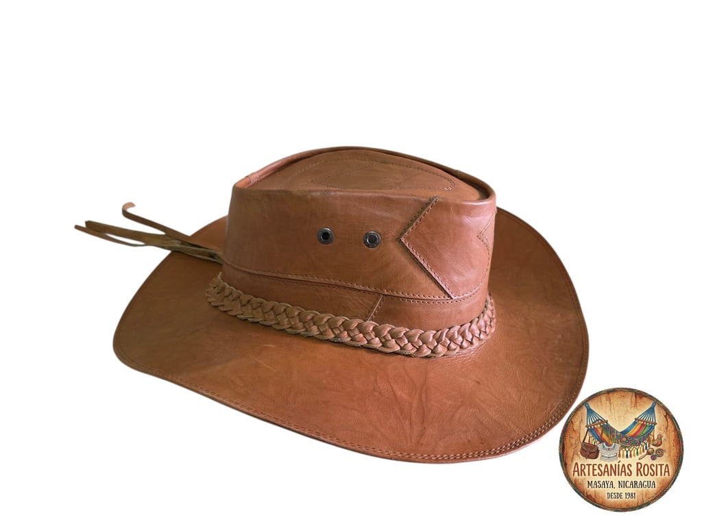 Sombrero vaquero de cuero