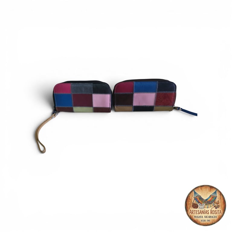 Billeteras de Cuero Patchwork