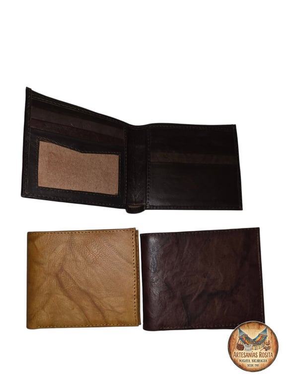 Billetera de cuero para caballero