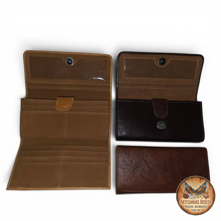 Billetera de cuero para dama