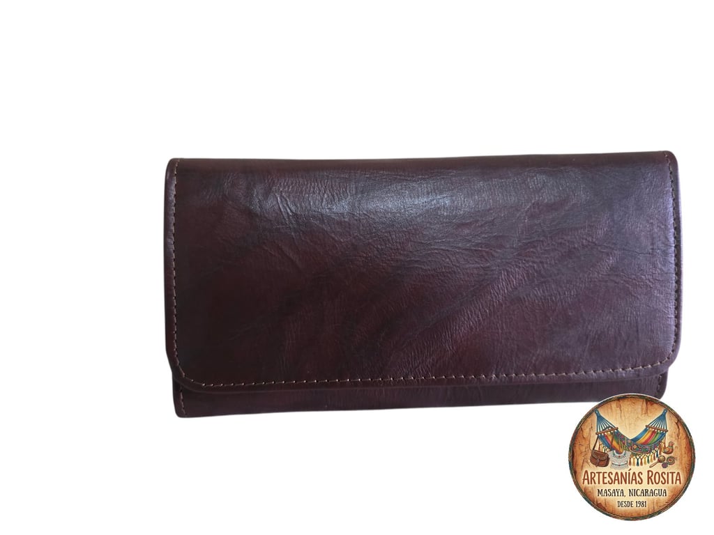Billetera de cuero para dama