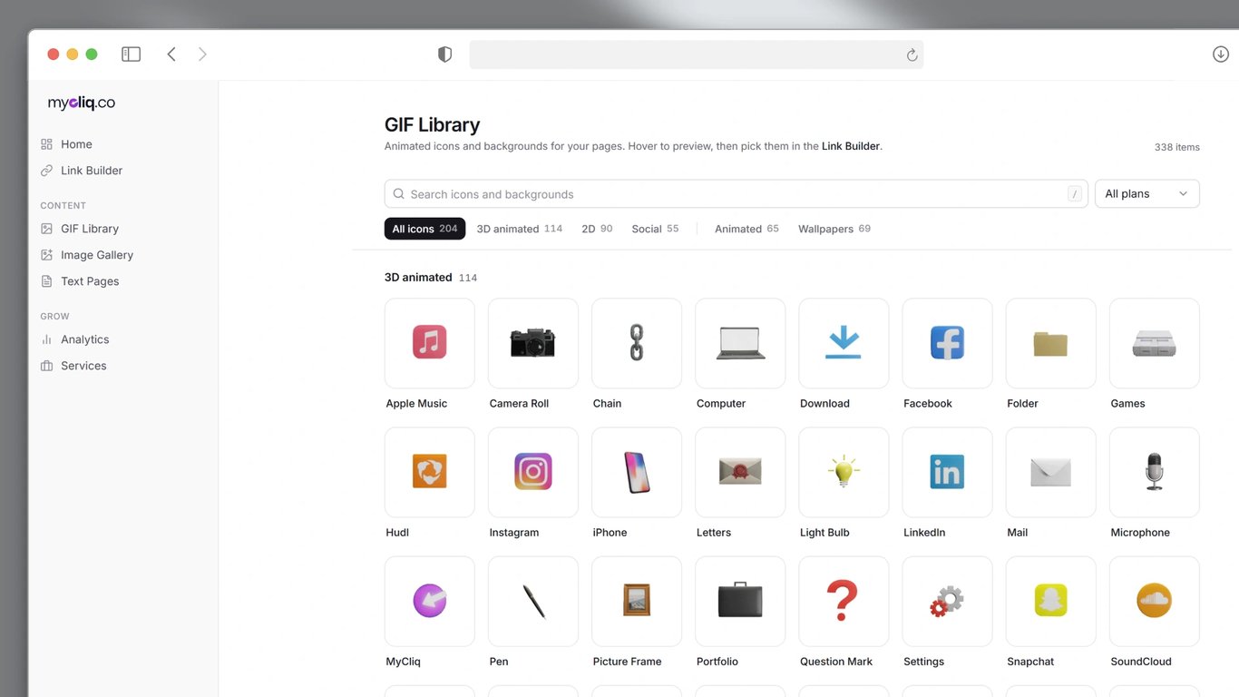 MyCliq Icon Library 1