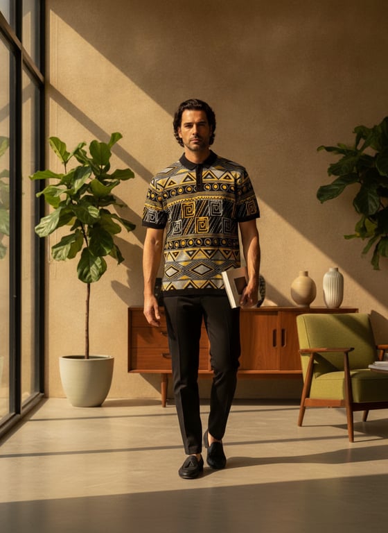 knit polo abstract