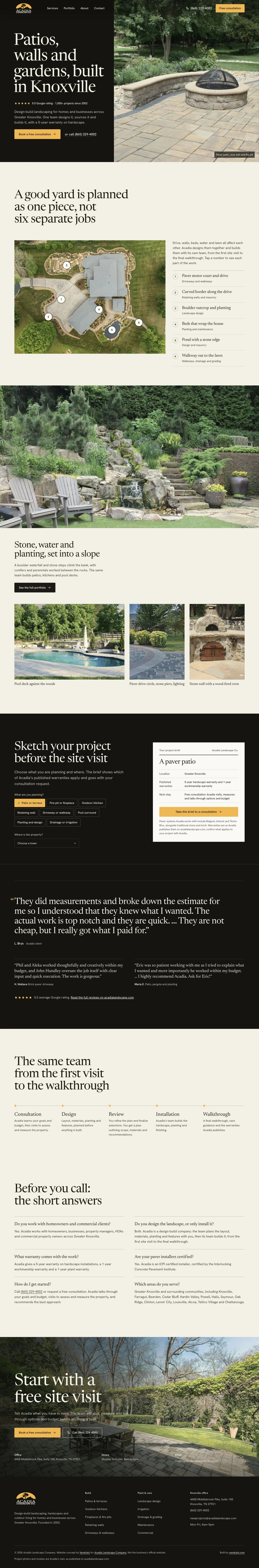 Acadia Landscape Company — vendrato concept