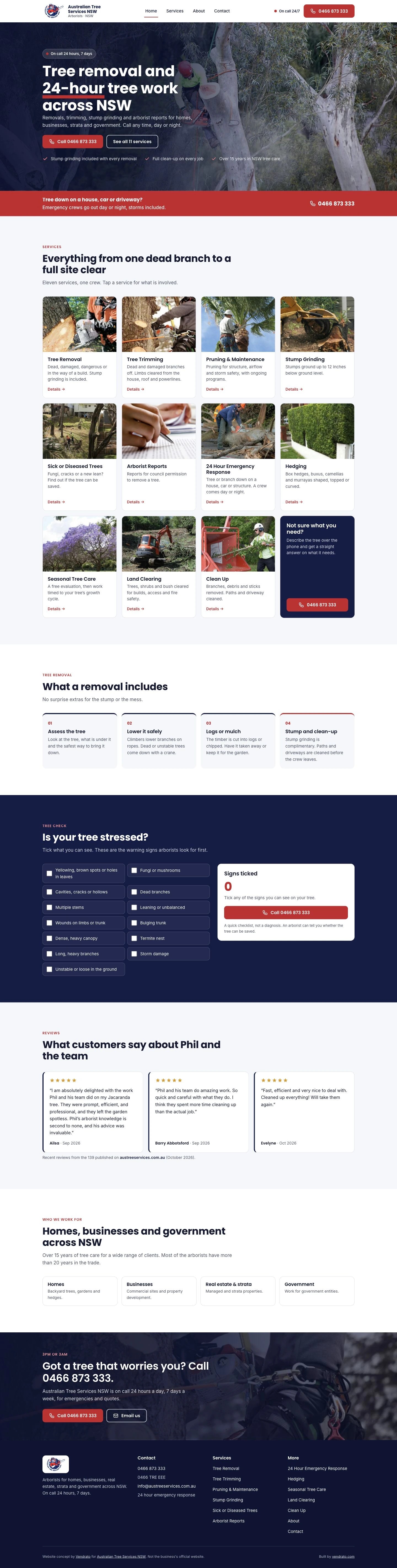 Australian Tree Services NSW — vendrato concept