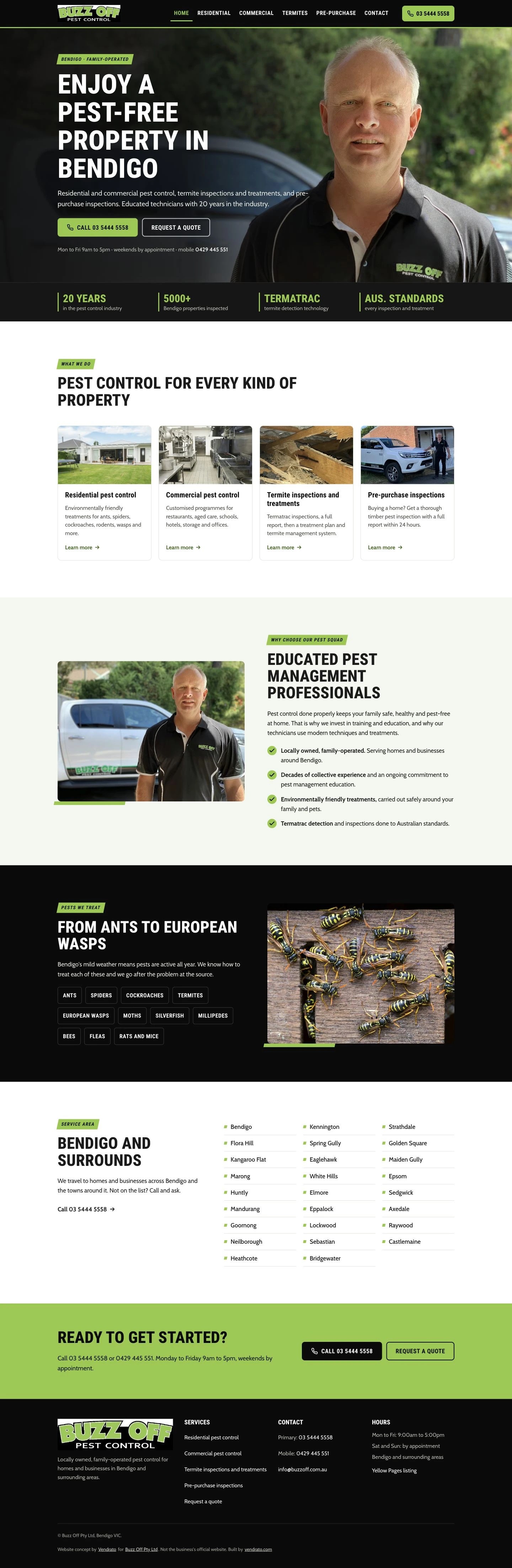 Buzz Off Pty Ltd — vendrato concept