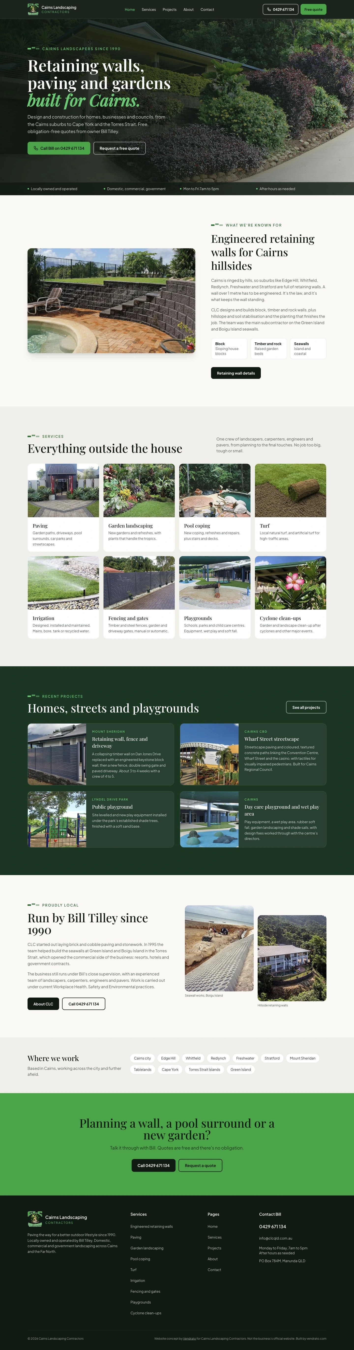 Cairns Landscaping Contractors — vendrato concept