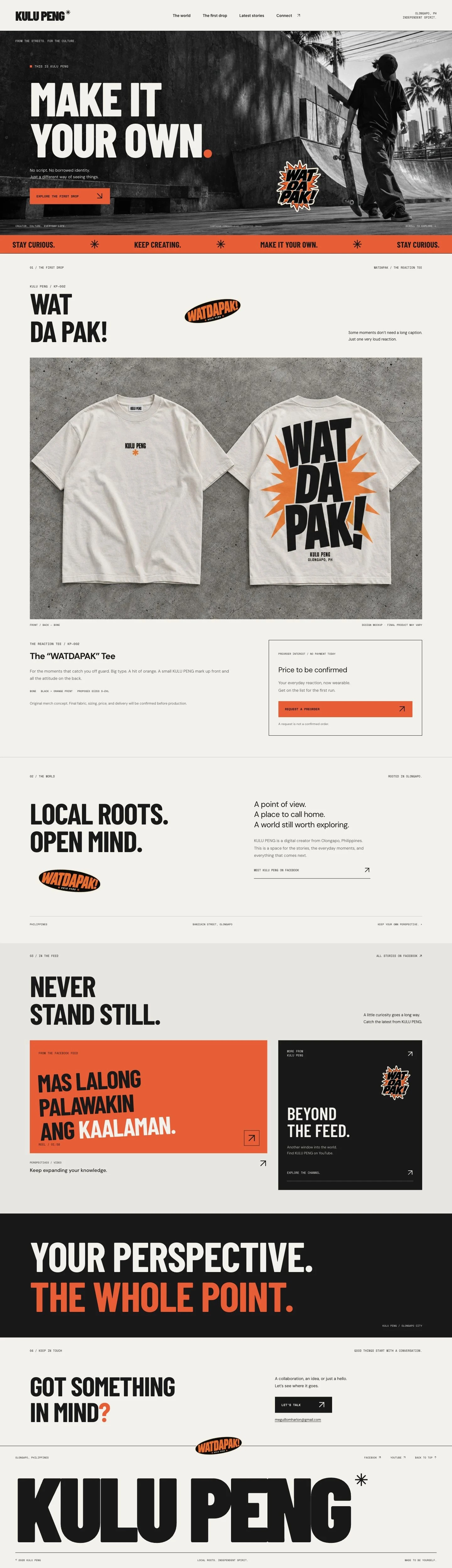 KULU PENG — website by vendrato
