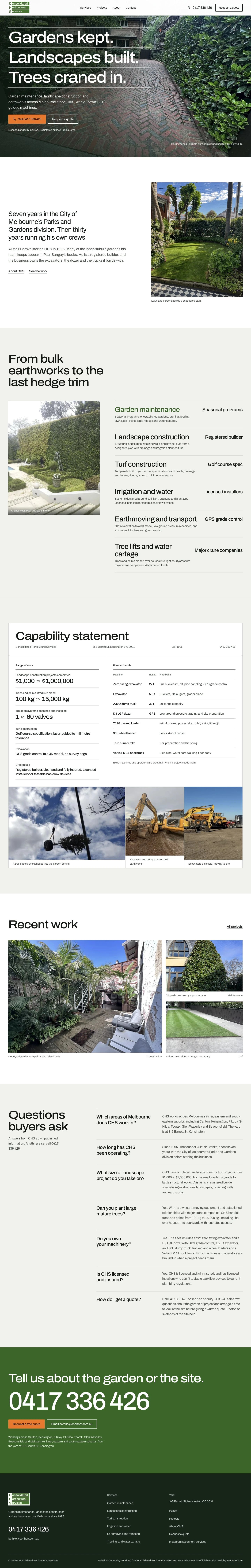 Consolidated Horticultural Services — vendrato concept