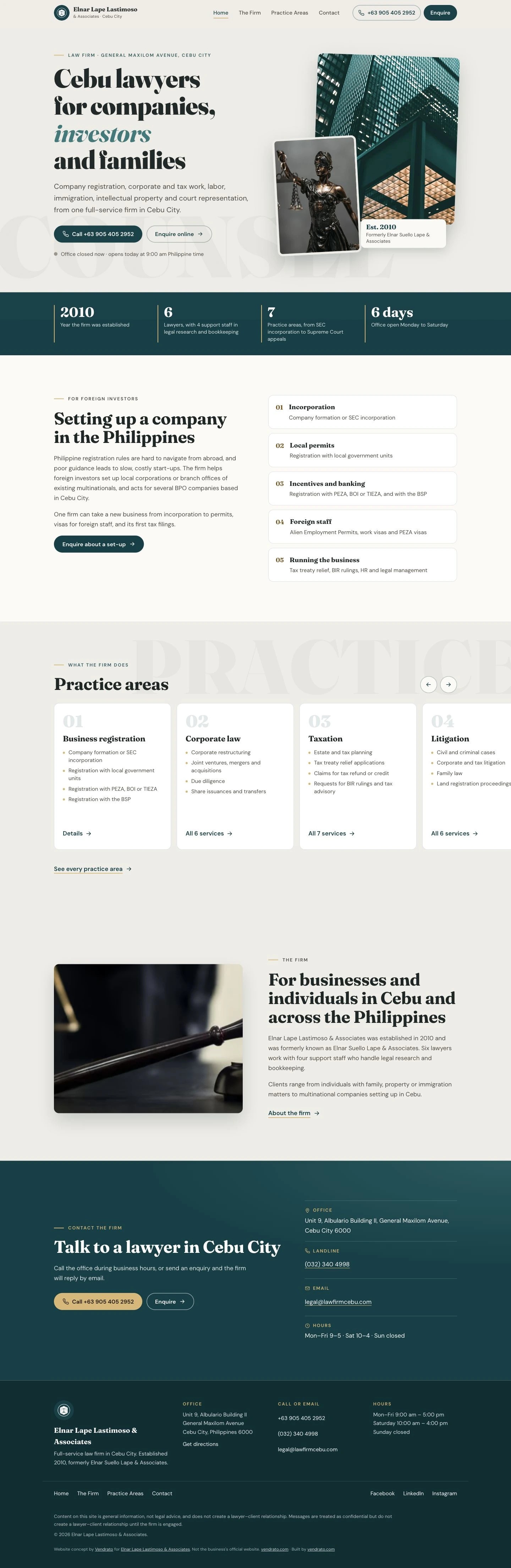 Elnar Lape Lastimoso & Associates — vendrato concept