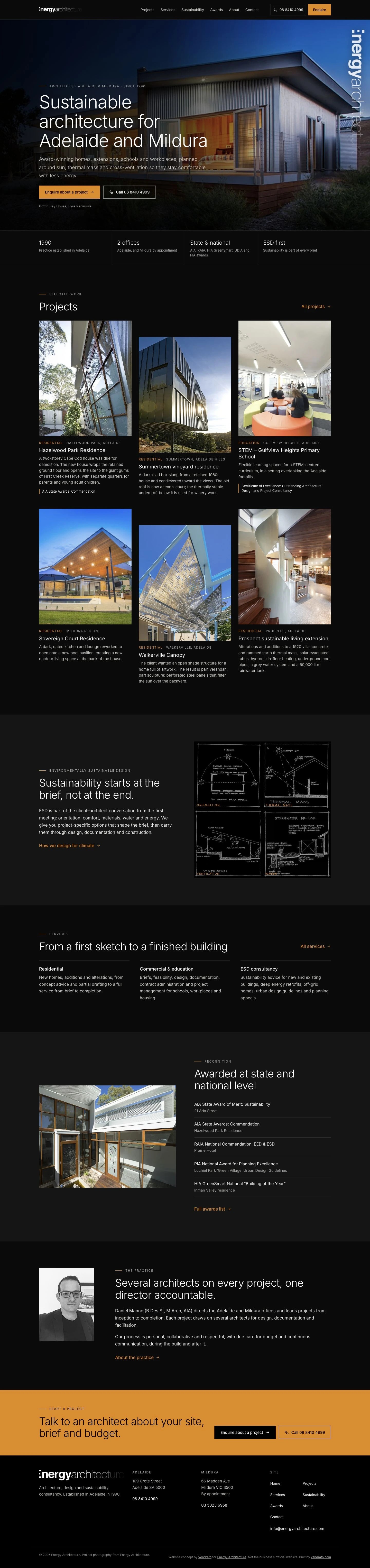 Energy Architecture — vendrato concept