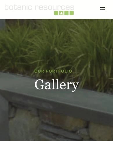 Botanic Resources: Gallery mobile layout