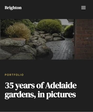 Brighton Landscaping: Gallery mobile layout