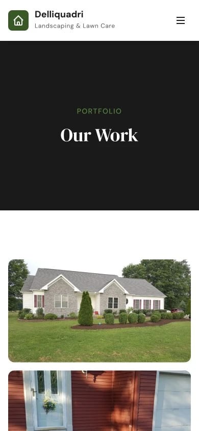 Delliquadri Landscaping: Gallery mobile layout