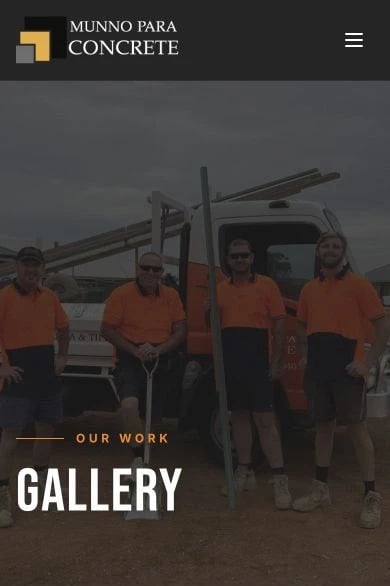 Munno Para Concrete: Gallery mobile layout