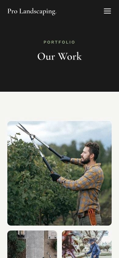 Pro Landscaping Hobart: Gallery mobile layout