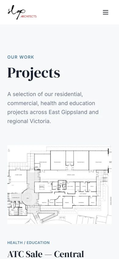 SLAP Architects: Projects mobile layout