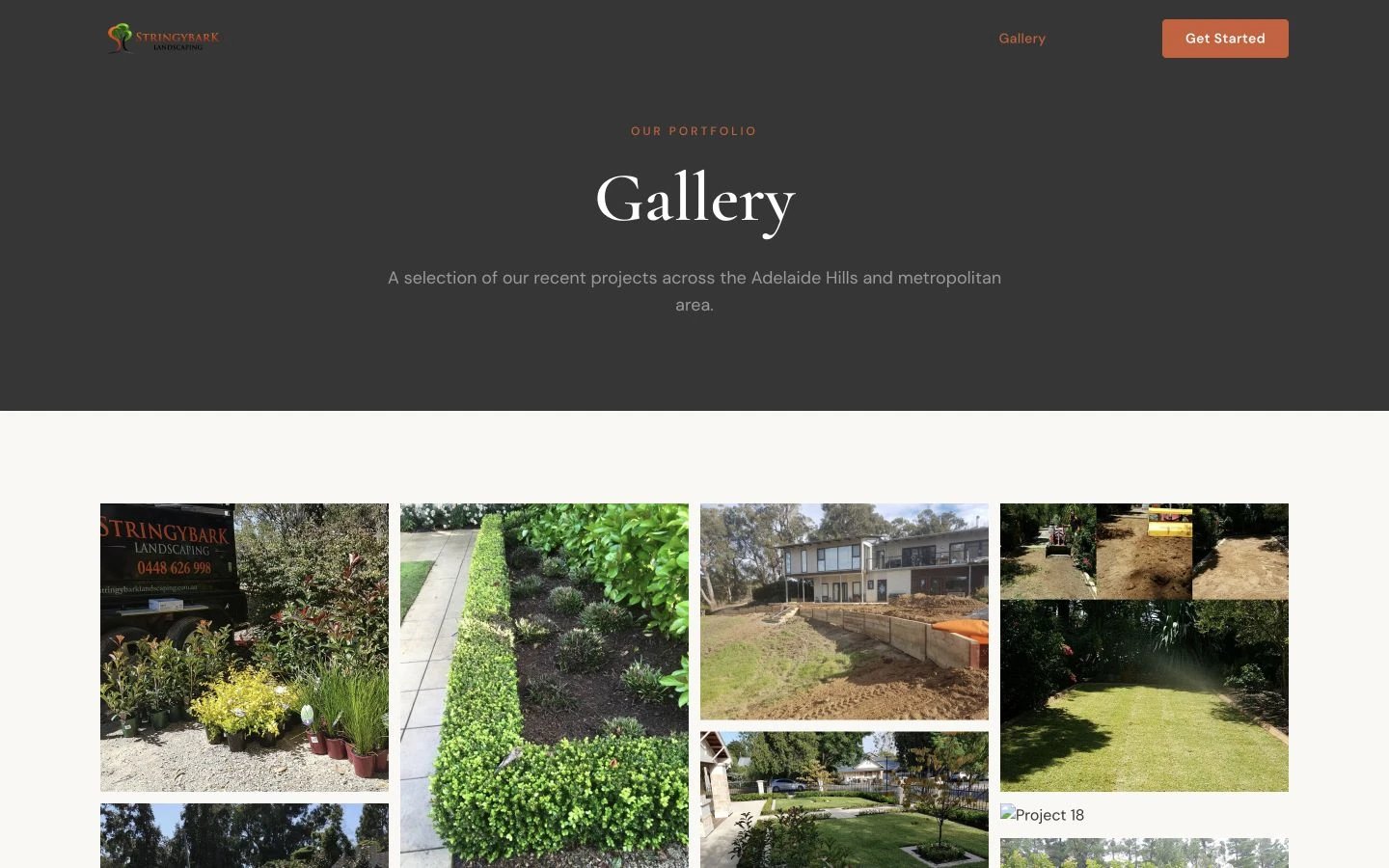 Stringybark Landscaping: Gallery desktop layout