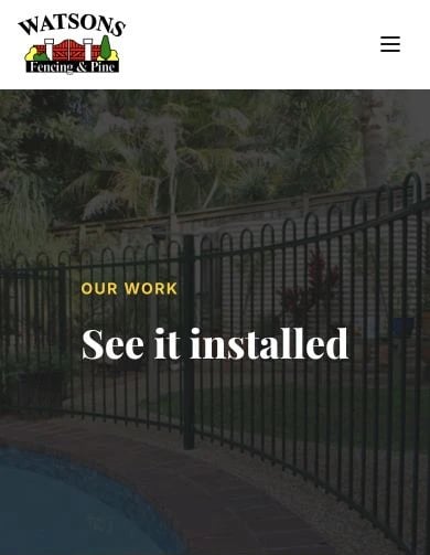 Watsons Fencing & Pine: Gallery mobile layout