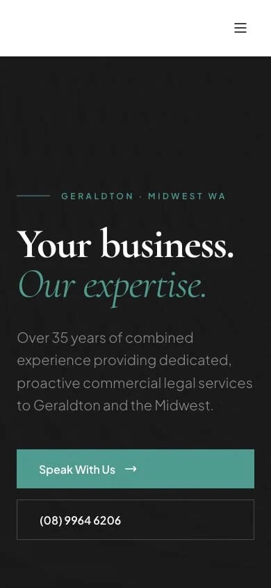 GC Lawyers concept at mobile width