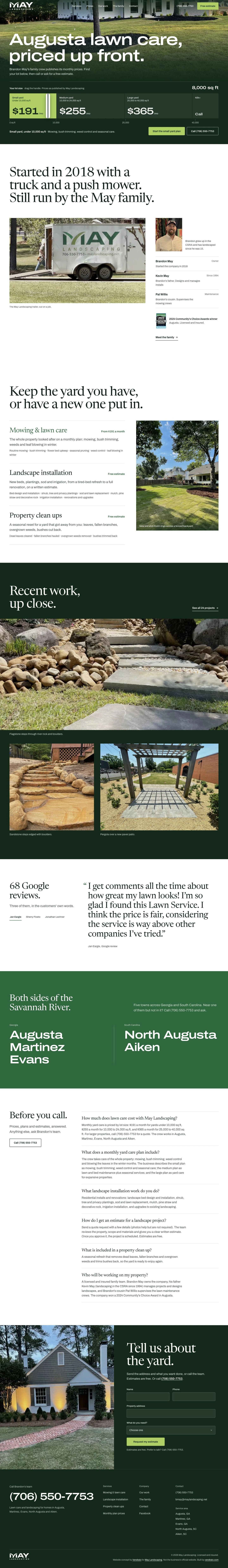 May Landscaping — vendrato concept
