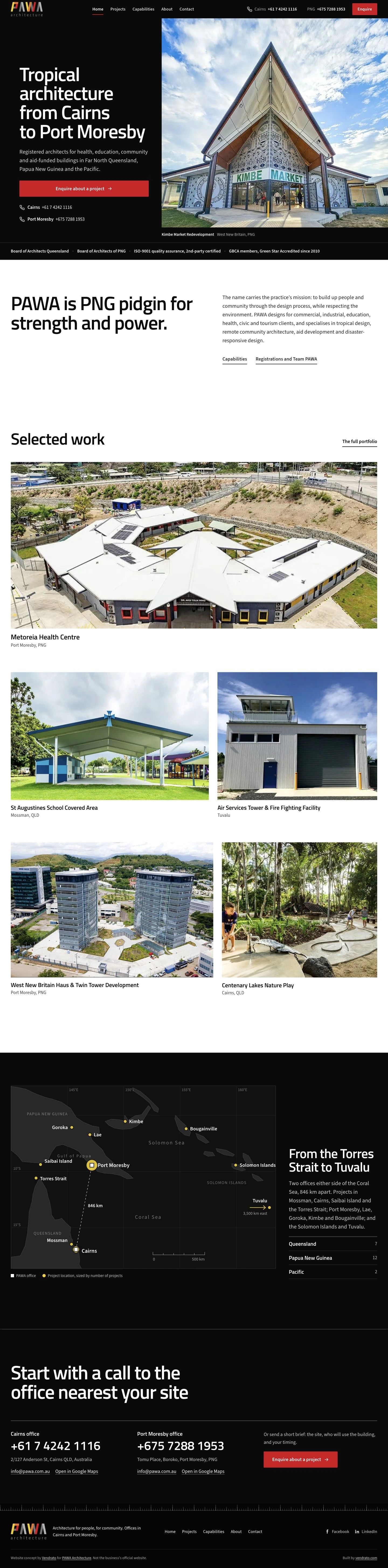 PAWA Architecture — vendrato concept