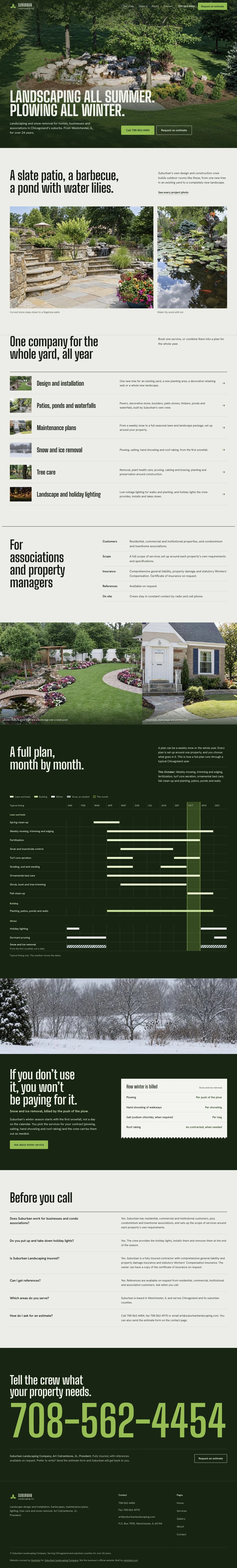 Suburban Landscaping Company — vendrato concept