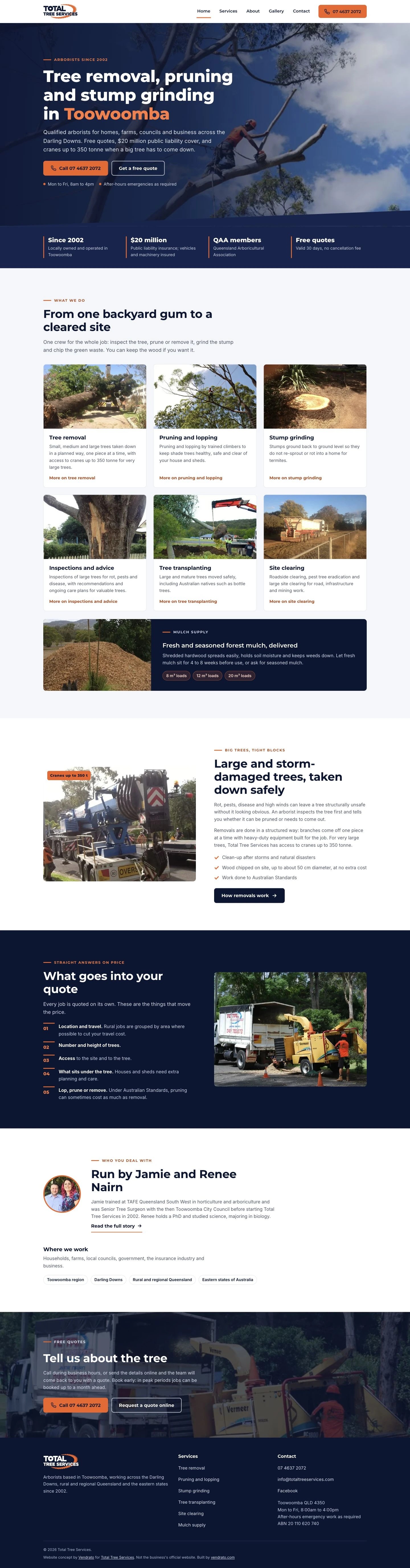 Total Tree Services — vendrato concept