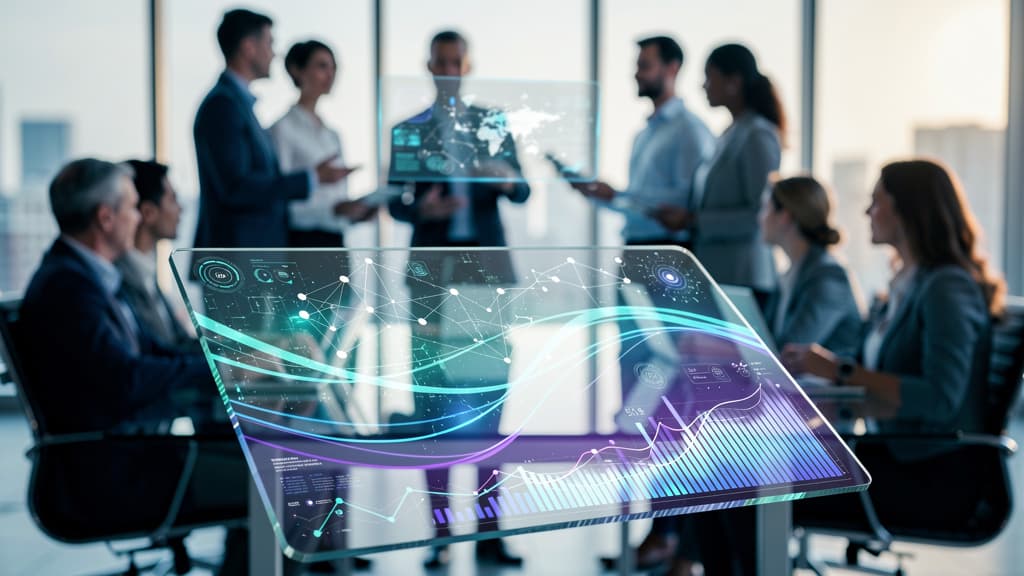 YouTube reklam hedeflemelerinin geleceğini gösteren dinamik dijital ekran arayüzü.