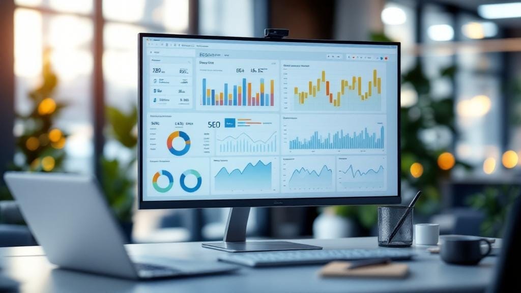2026 SEO fiyatları analizi yapan modern bir ofis ortamı.