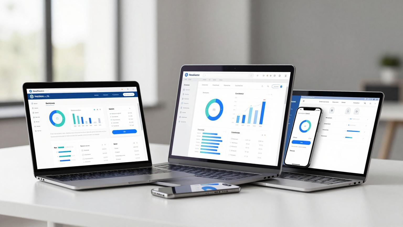 Headless e-ticaret arayüzü farklı cihazlarda akıcı dijital deneyimi gösteriyor.