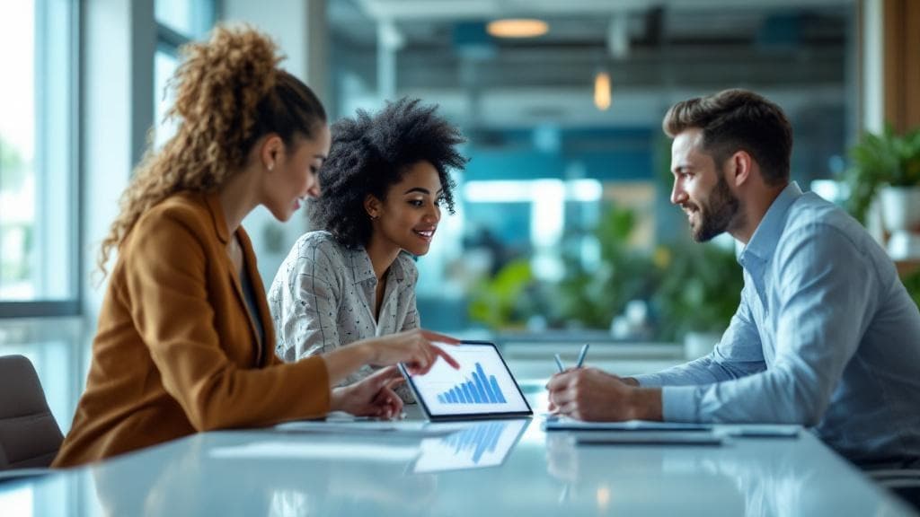 Sağlık turizmi reklam ajansı ekibinin strateji belirleme anı.