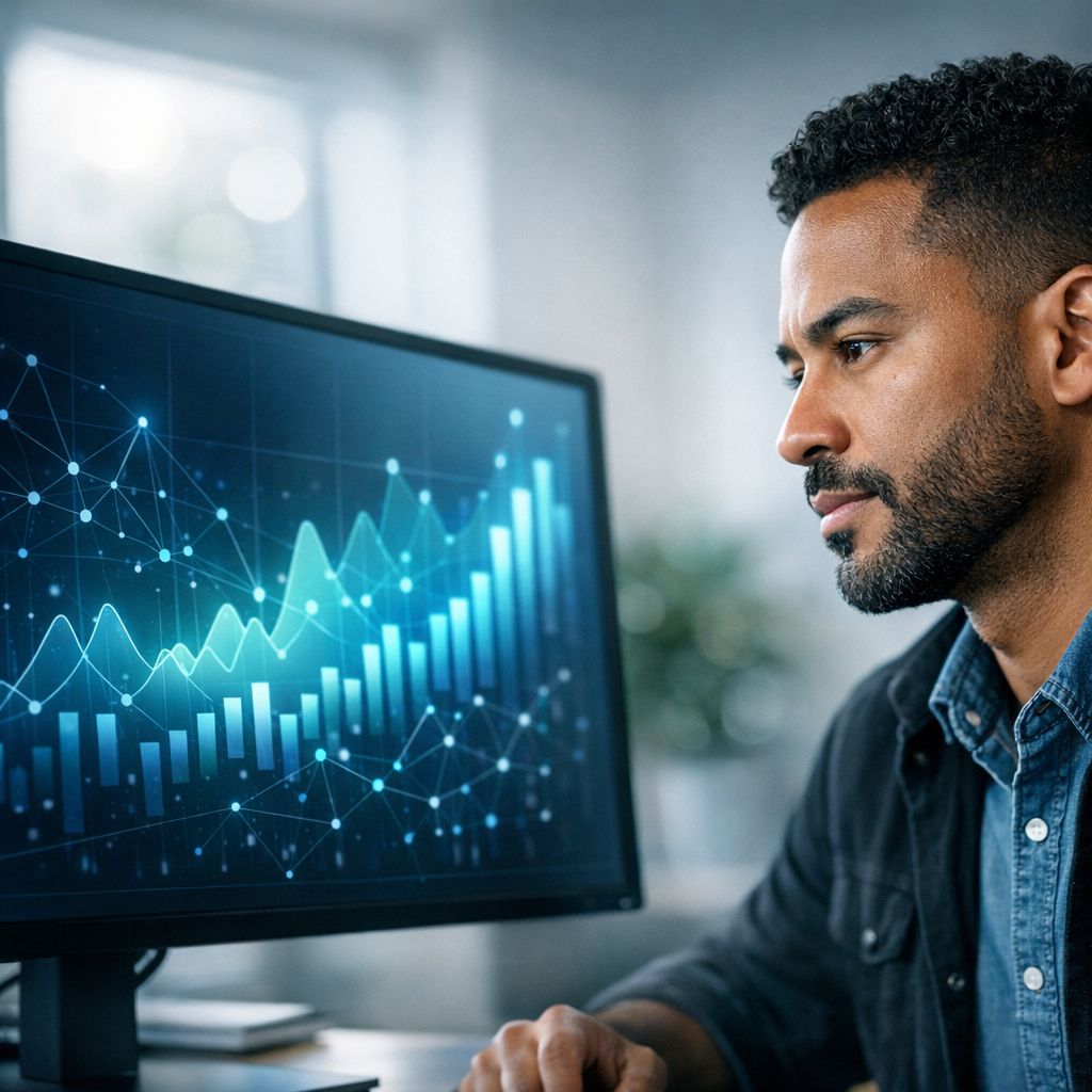 YouTube Shorts reklam analizlerini inceleyen dijital pazarlama uzmanı